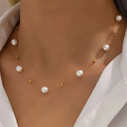 Imitation Pearl Necklace