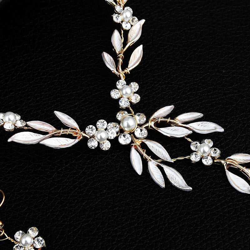 European and American bride set jewelry set